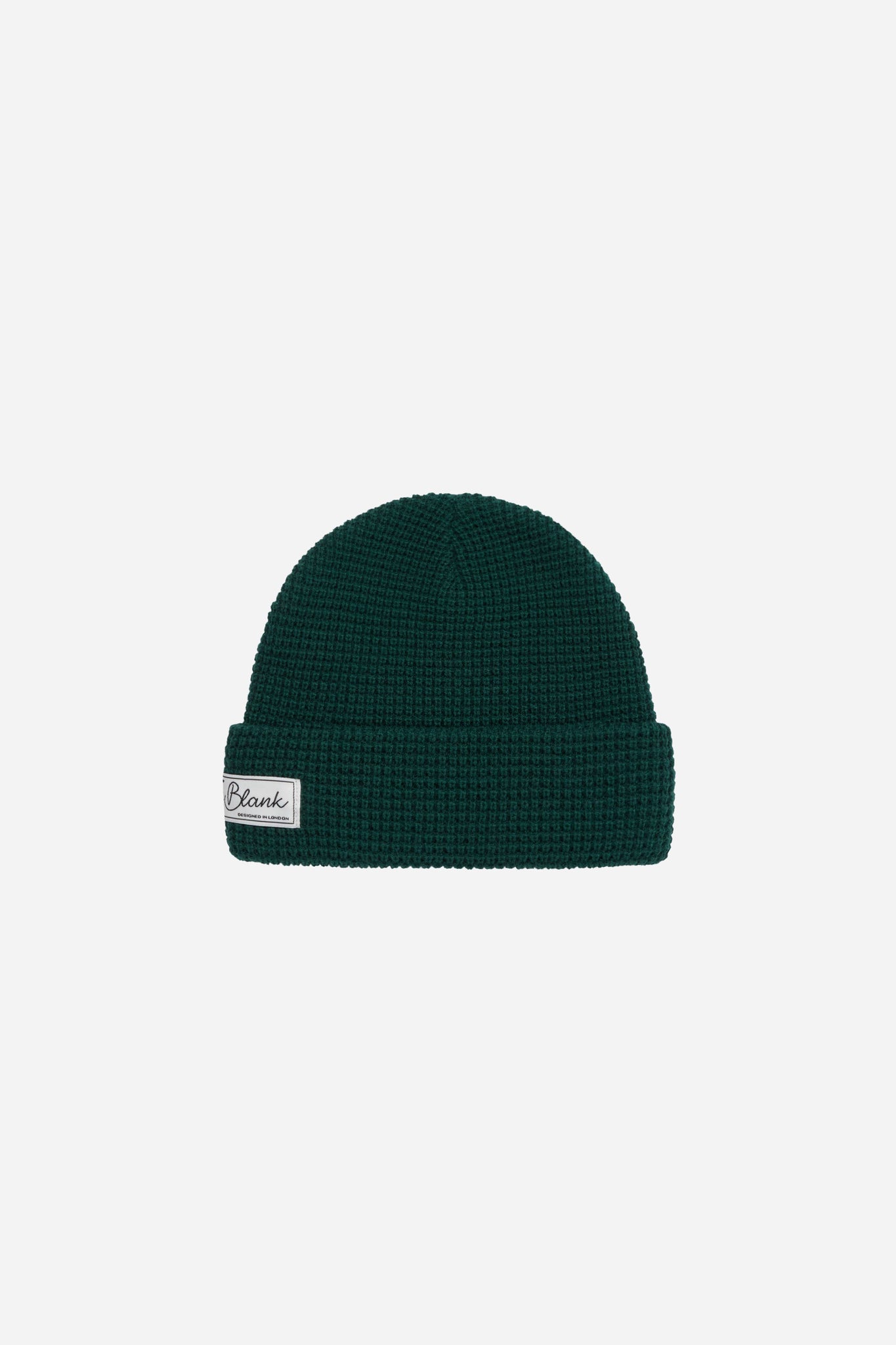 waffle script beanie epsom green