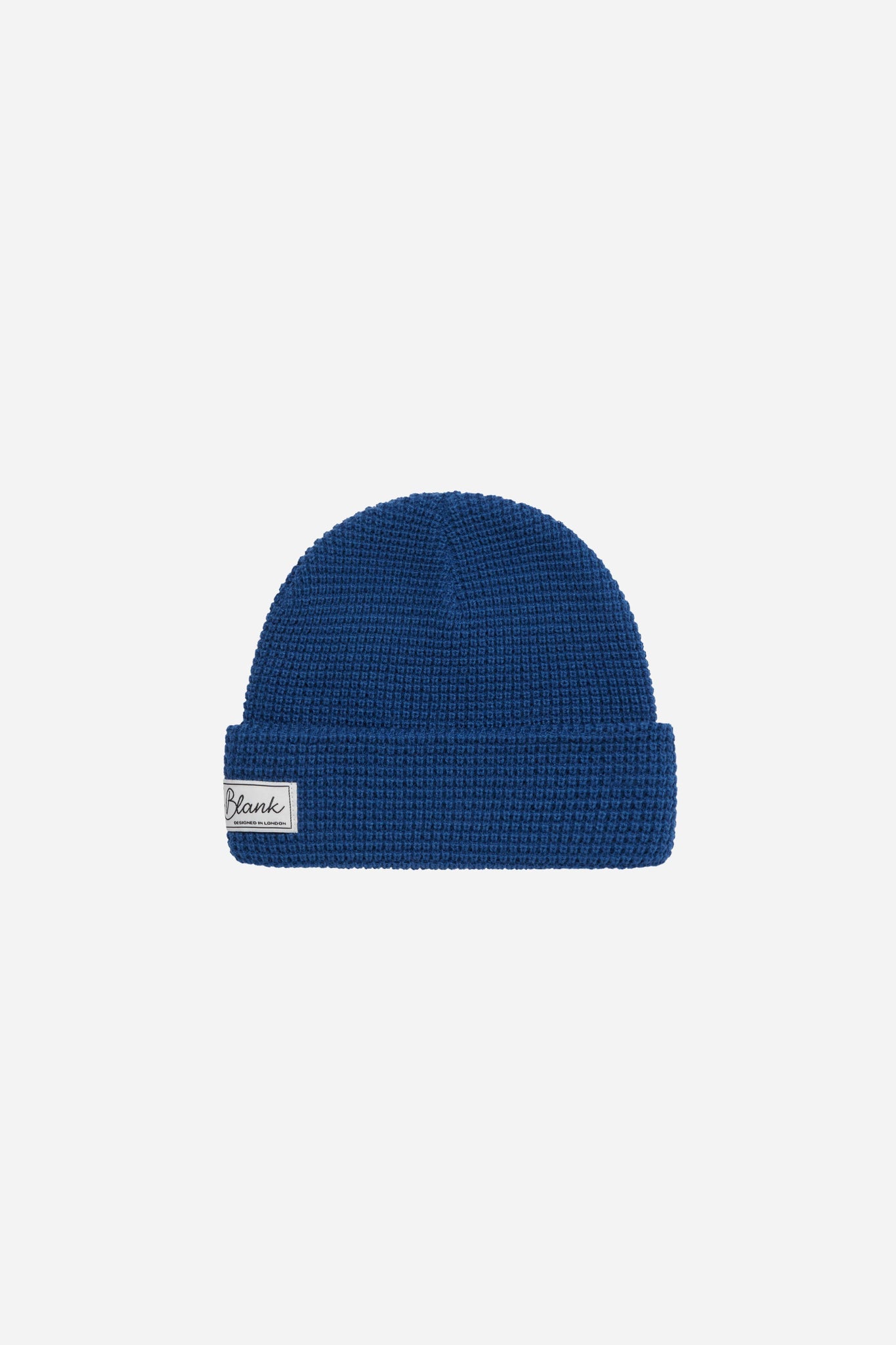 waffle script beanie estate blue