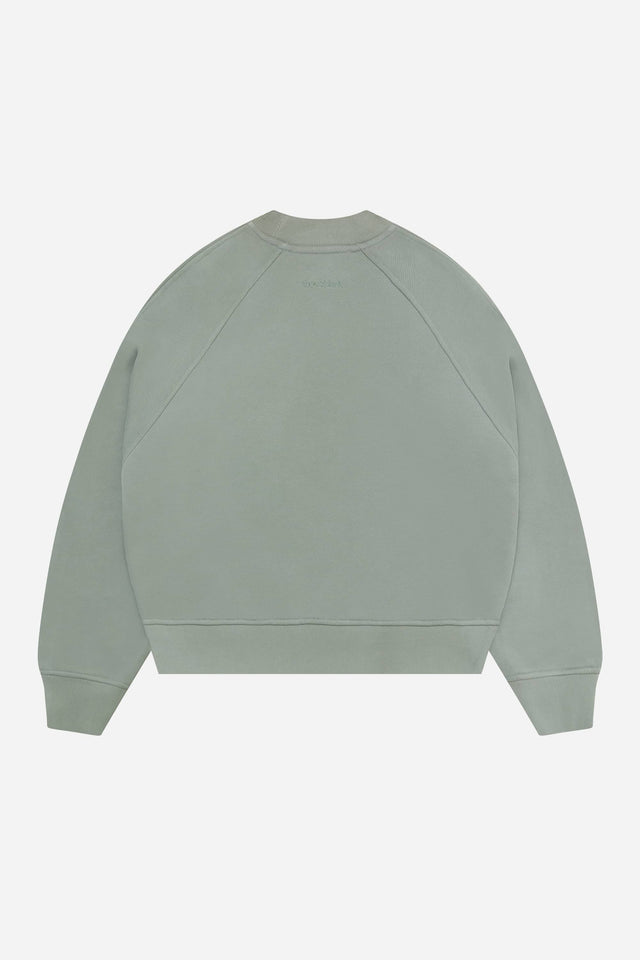 washed raglan sweat sage