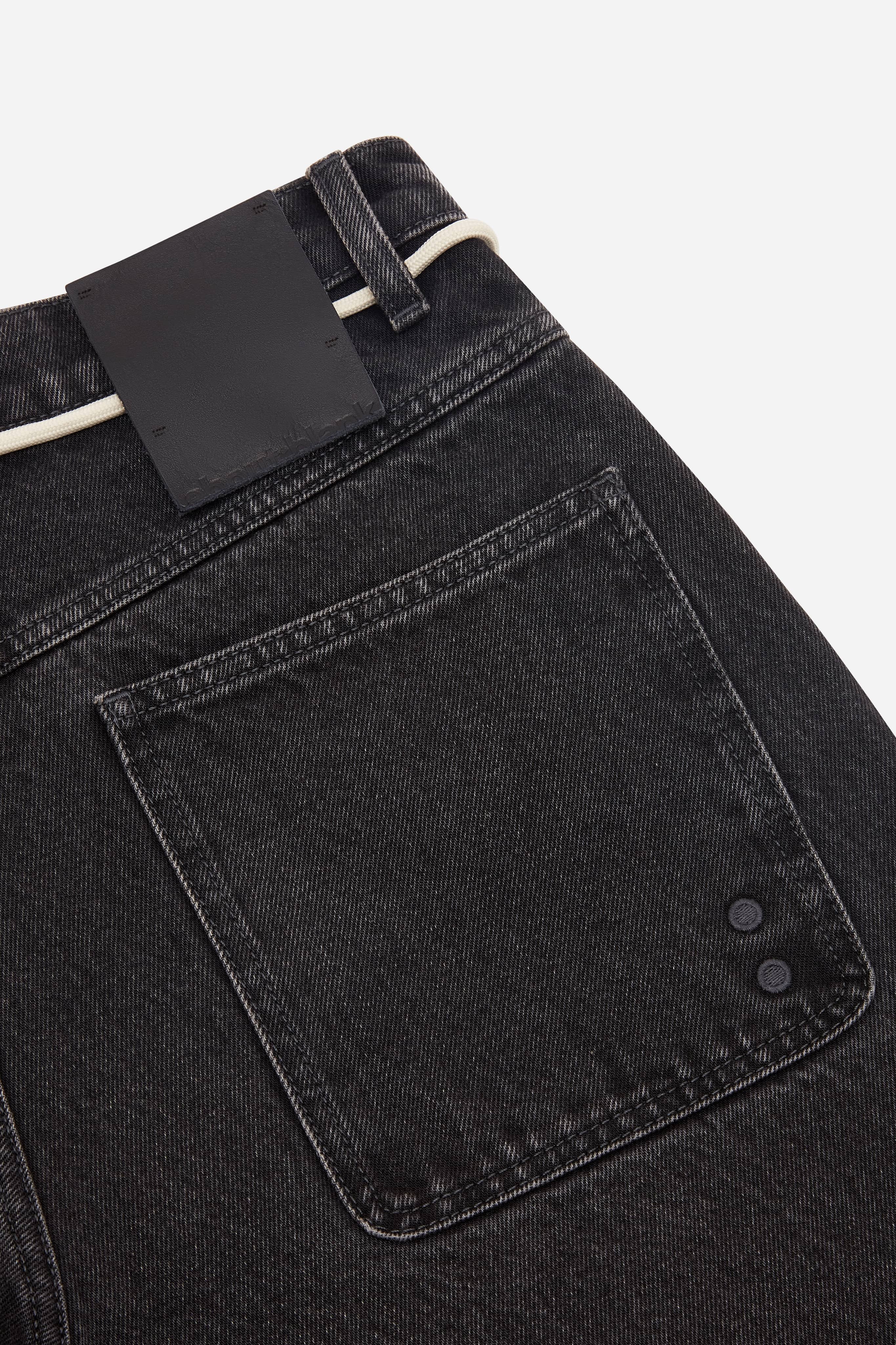 about:blank | wide leg denim jean vintage black