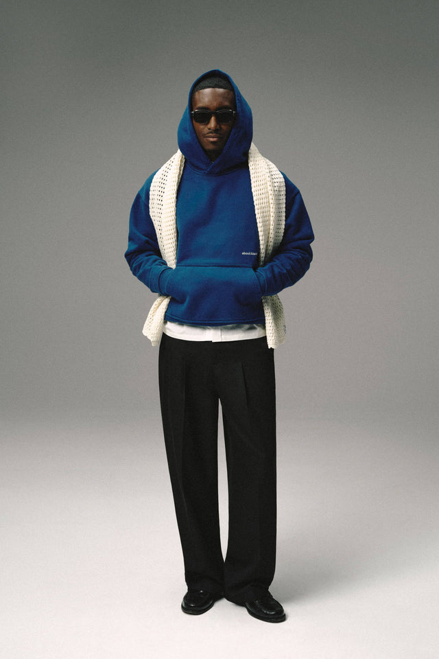 knitted cotton scarf ecru