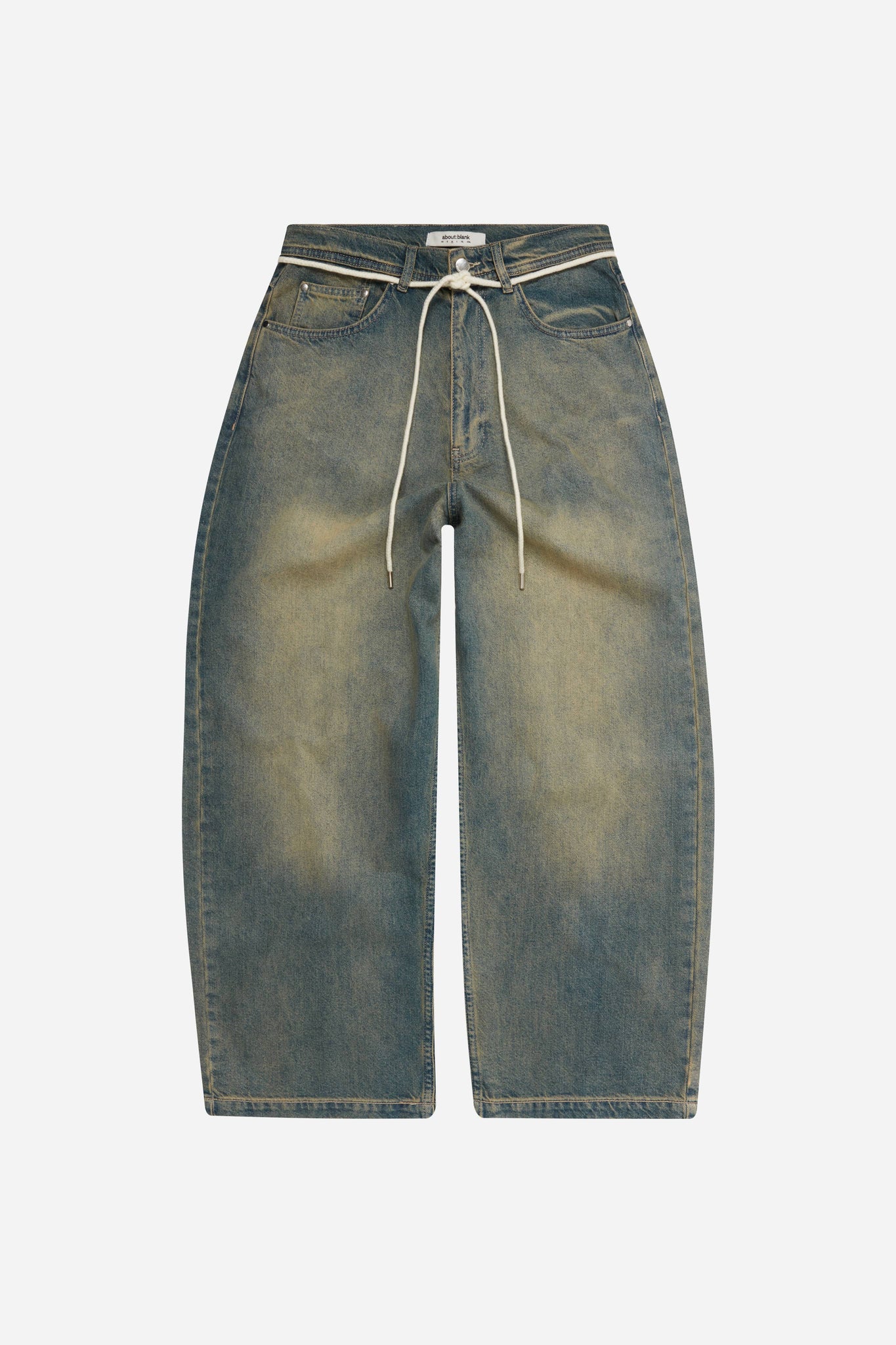 about:blank | wide leg denim jean dirty wash