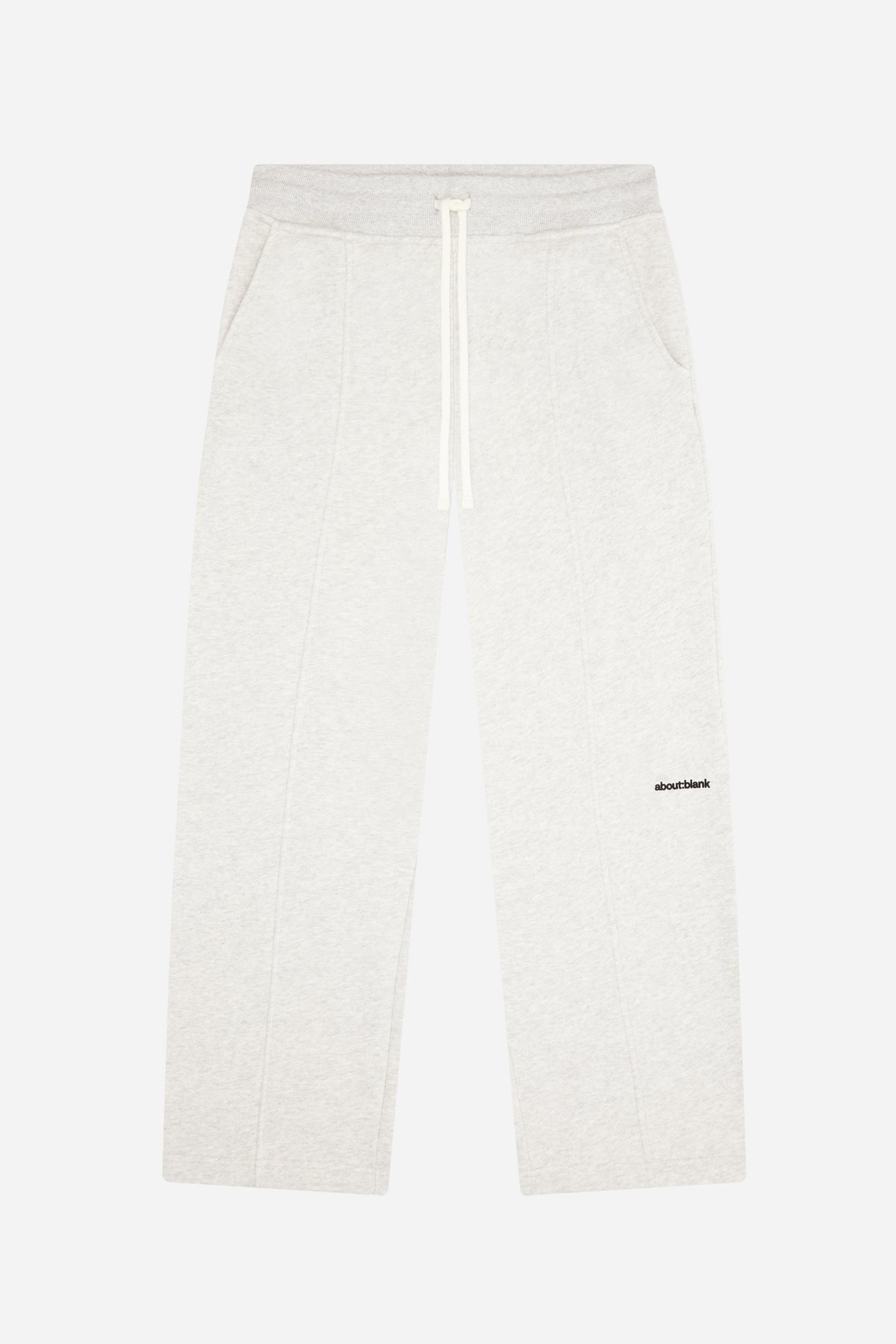 pleated sweatpant marl black