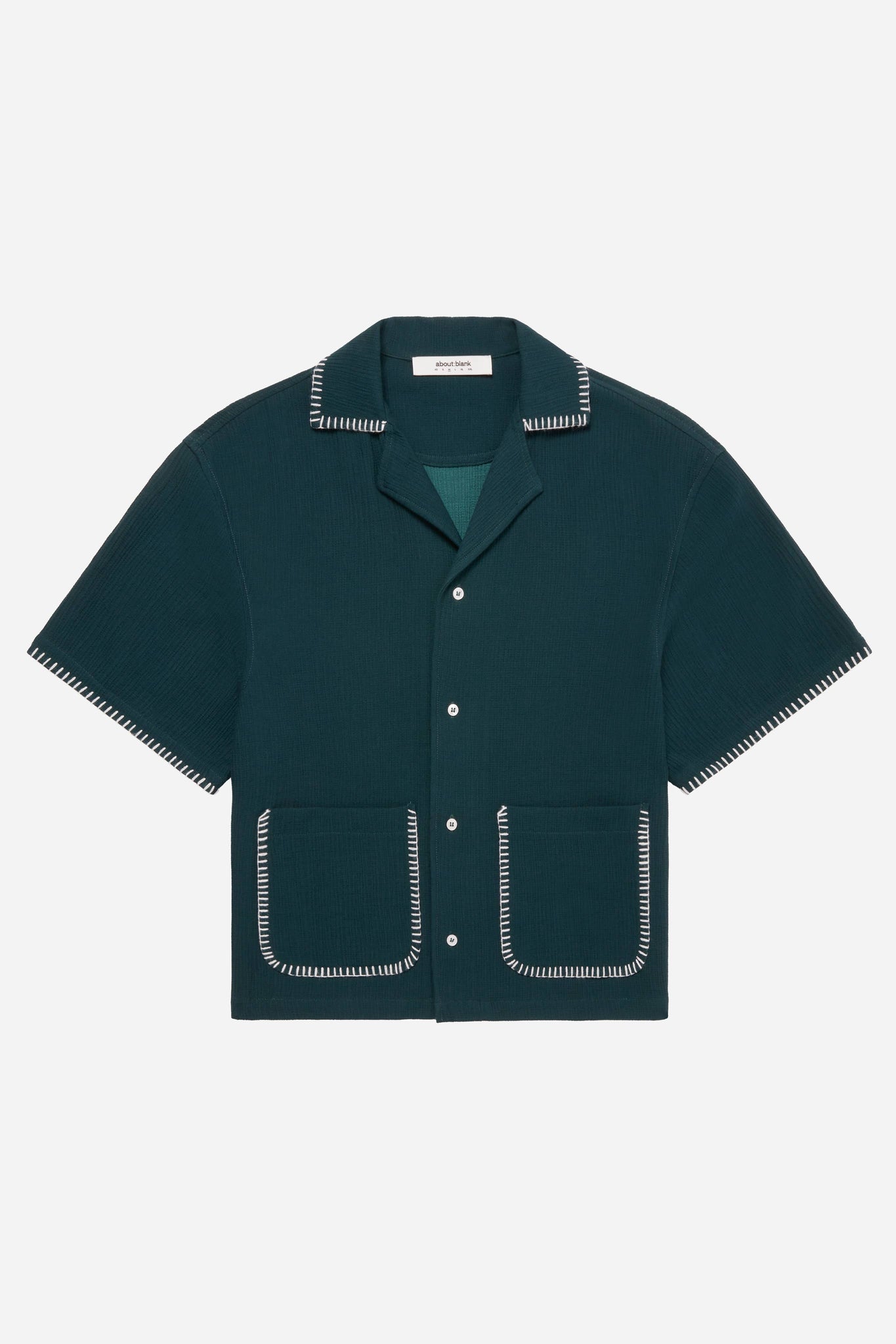 whipstitch resort shirt epsom green/white