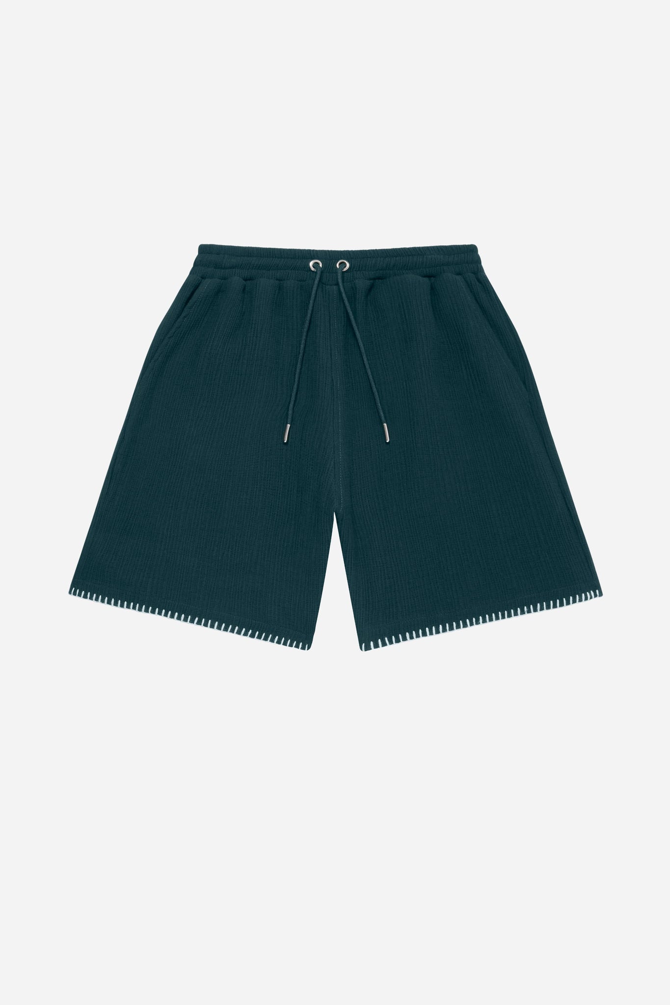 whipstitch short epsom green/white