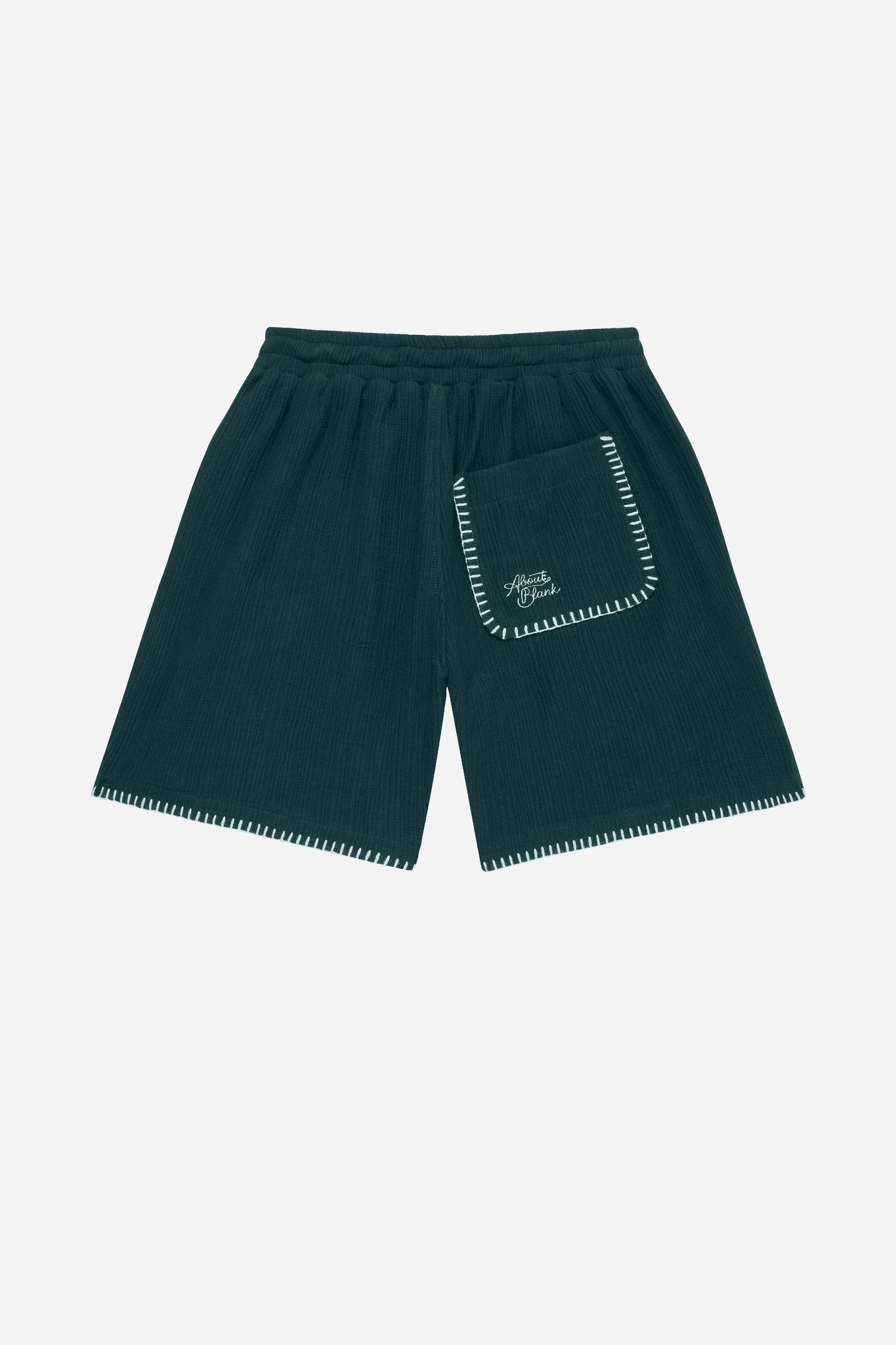 whipstitch short epsom green/white