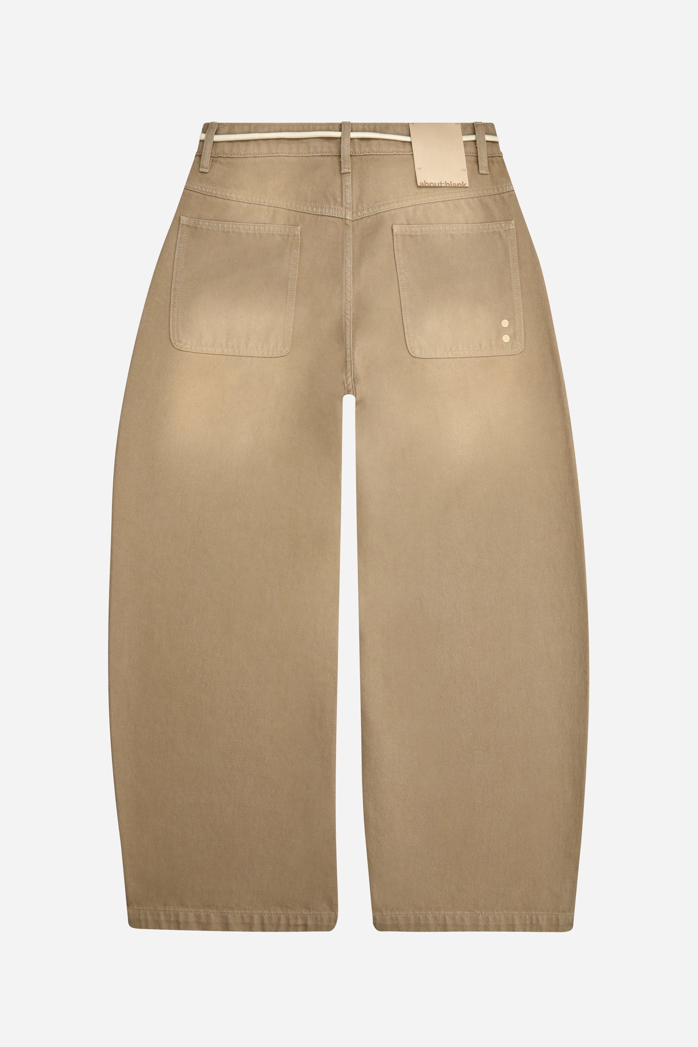 wide leg denim sand wash