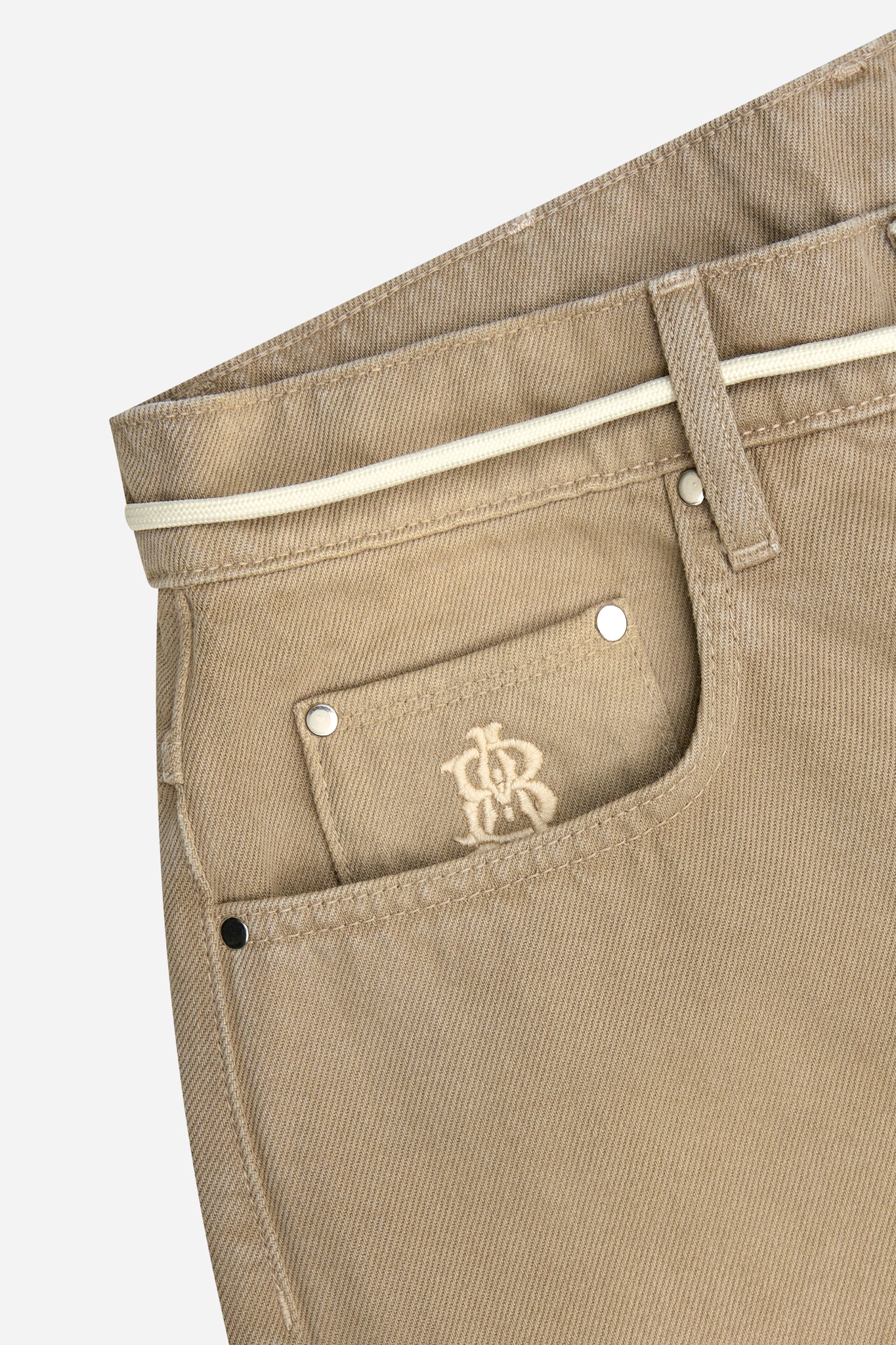 wide leg denim sand wash
