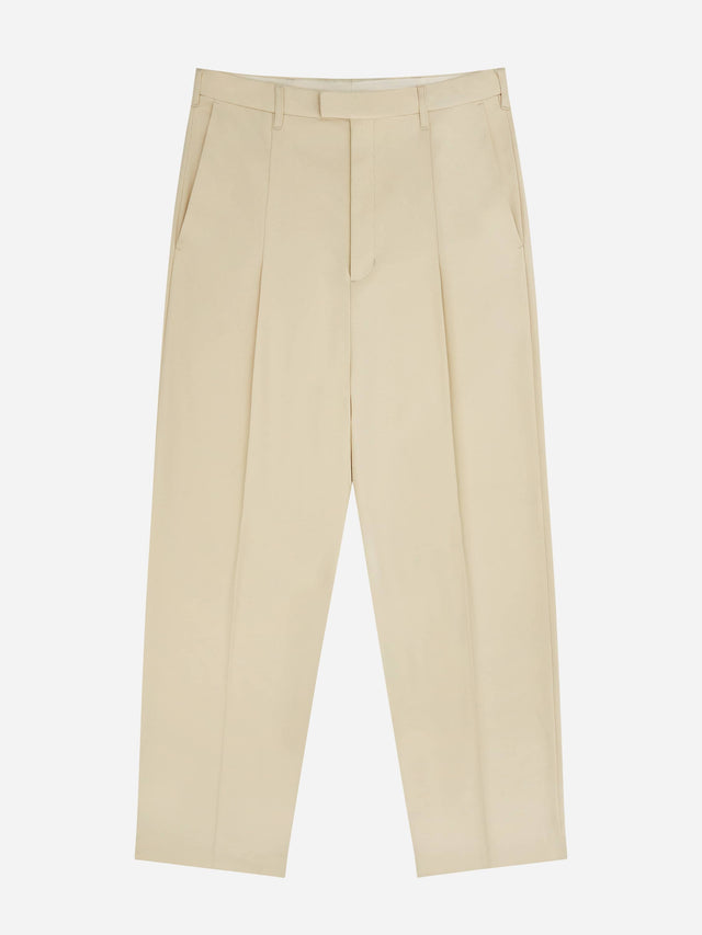 tailored wide leg trouser ecru