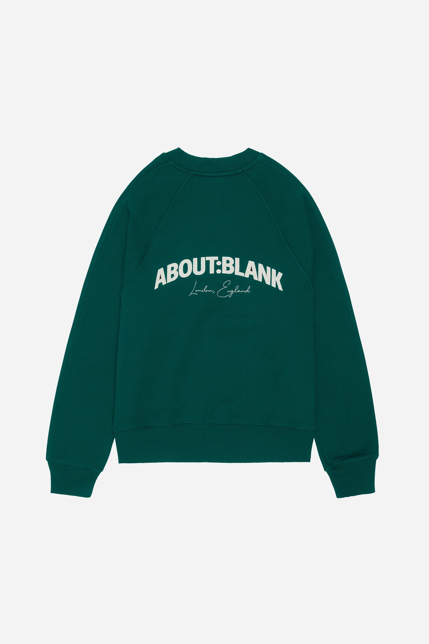 arched logo sweatshirt epsom green/ecru