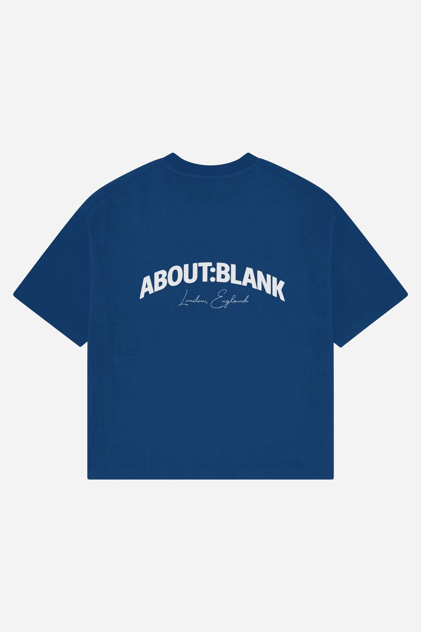 arched logo t-shirt estate blue/ecru