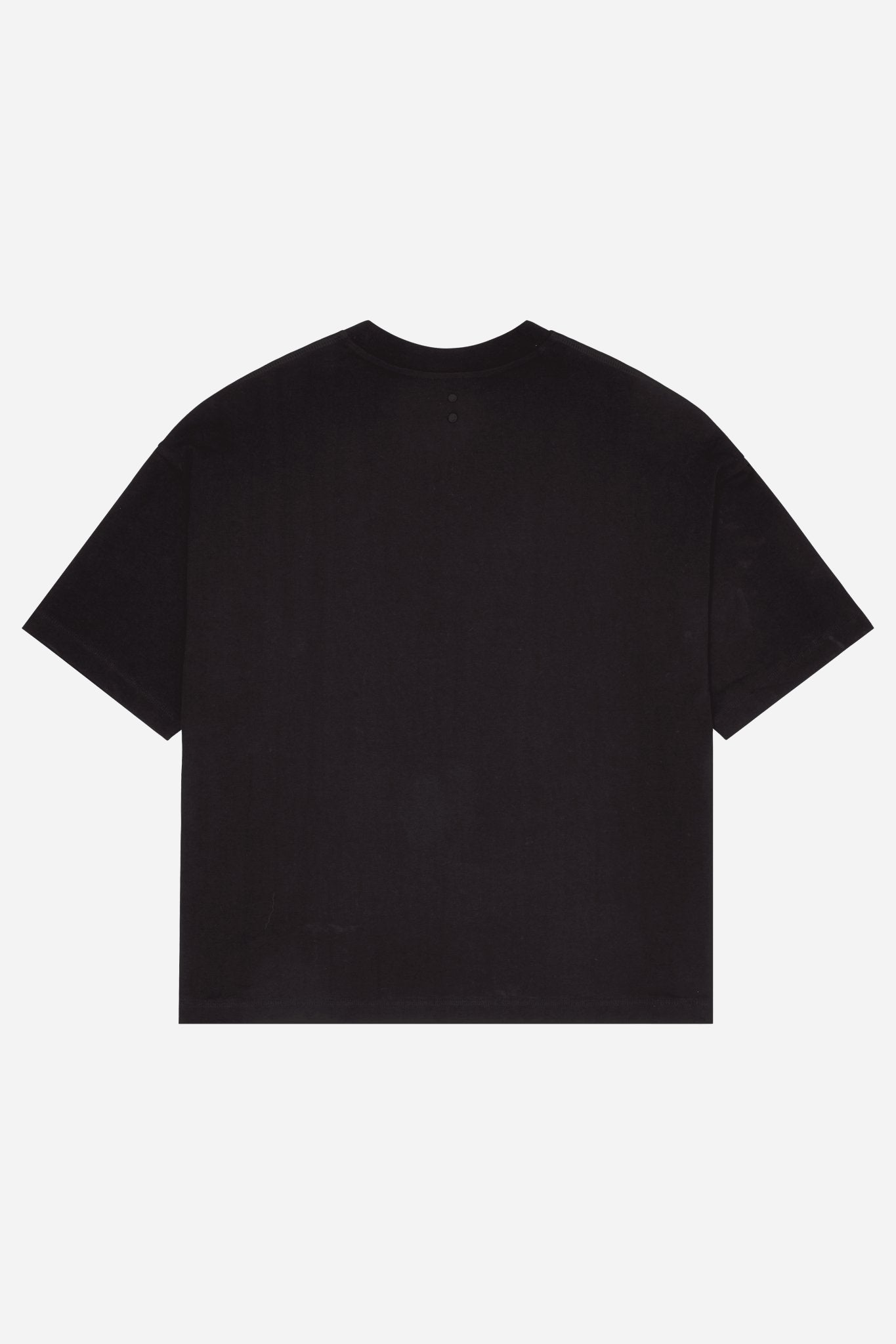 block mock neck t-shirt black/oat