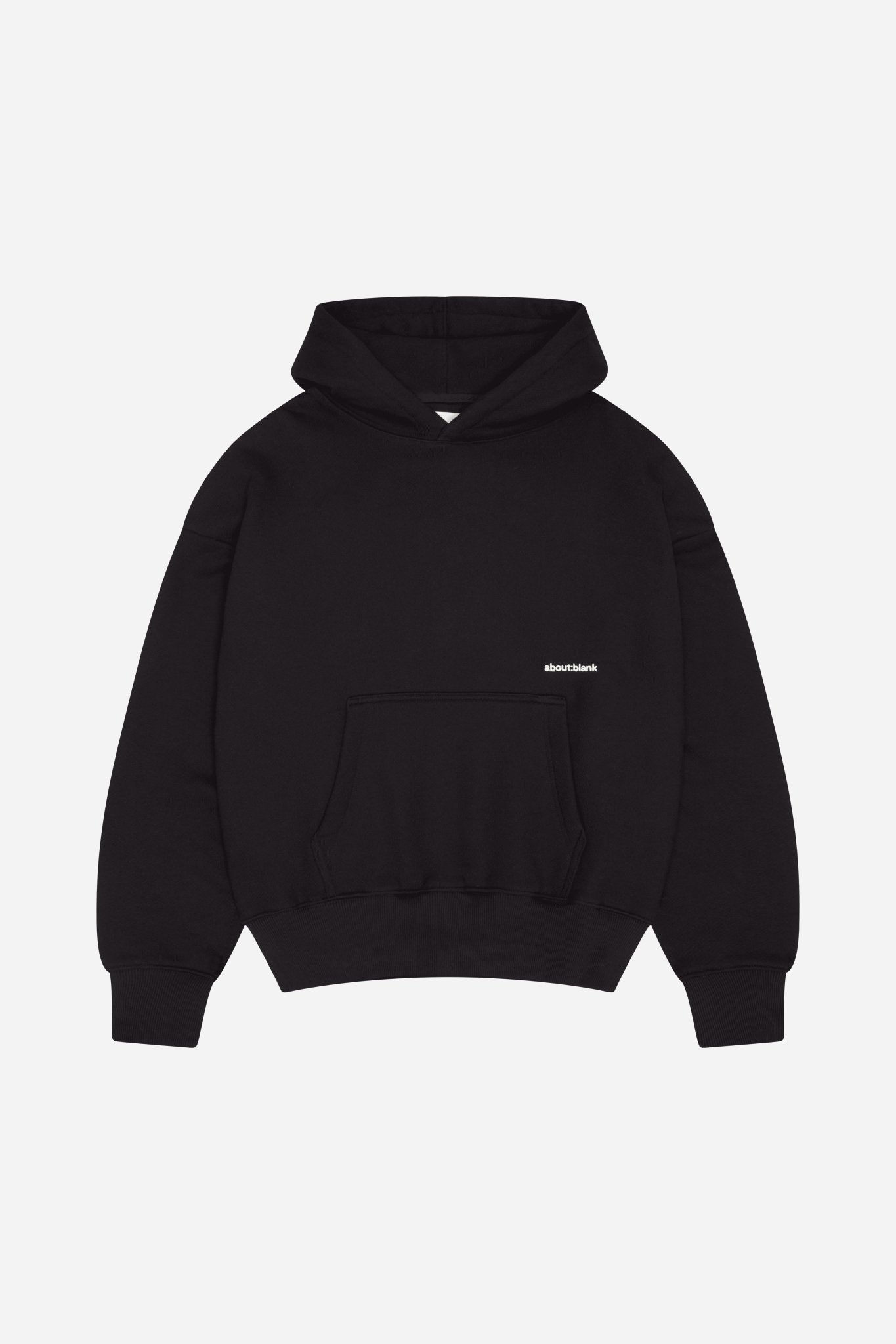 box hoodie black