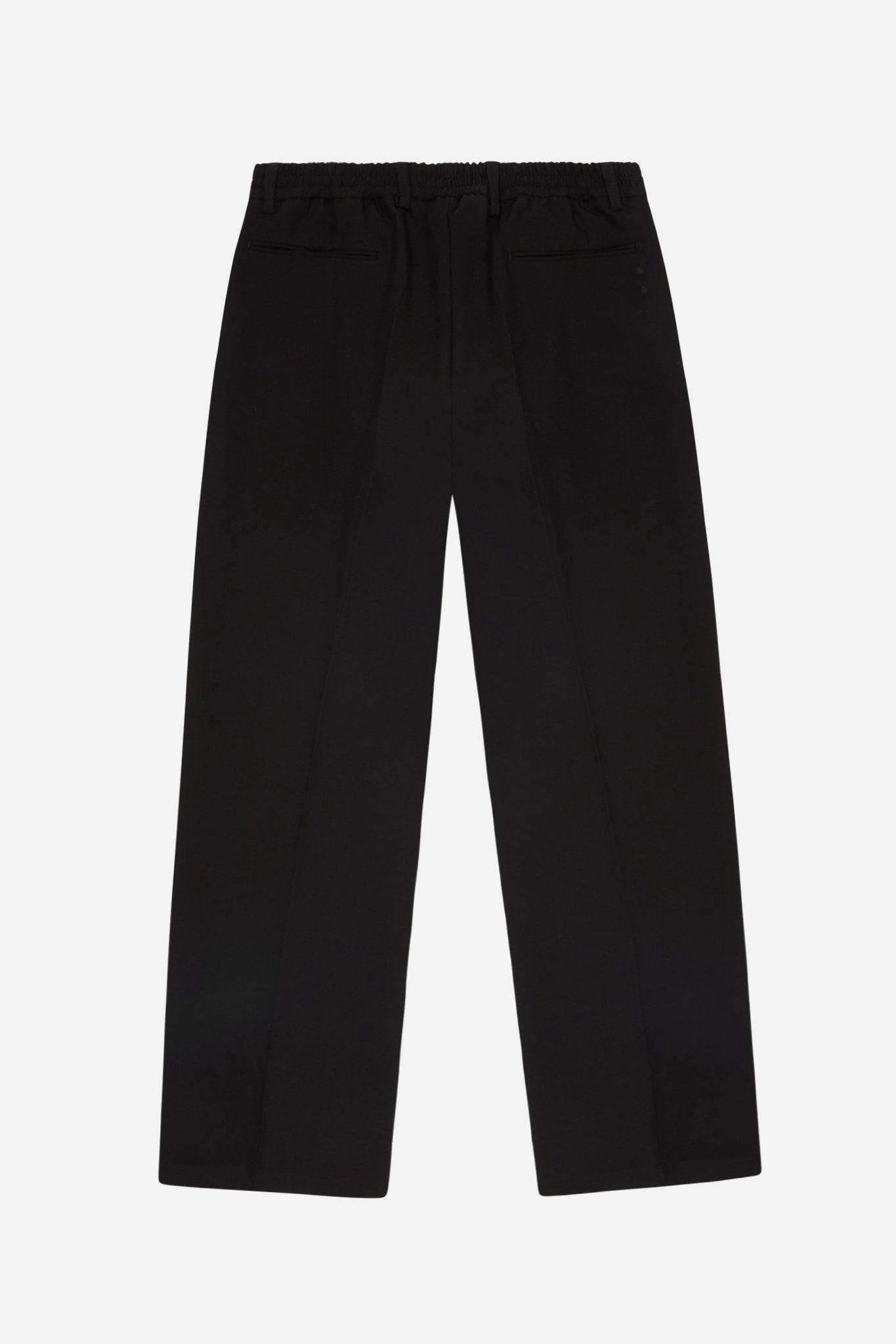 pleated trousers black