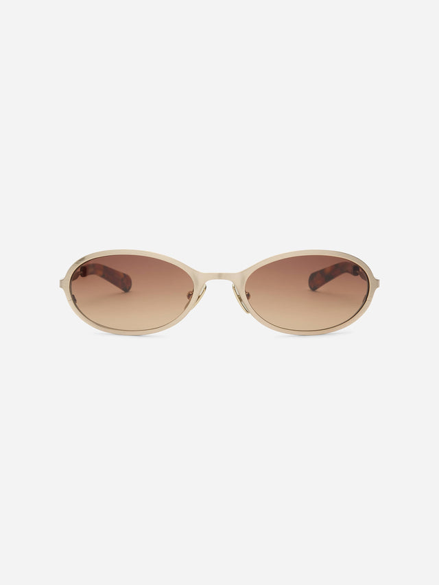 cohen titanium brushed gold/tortoise