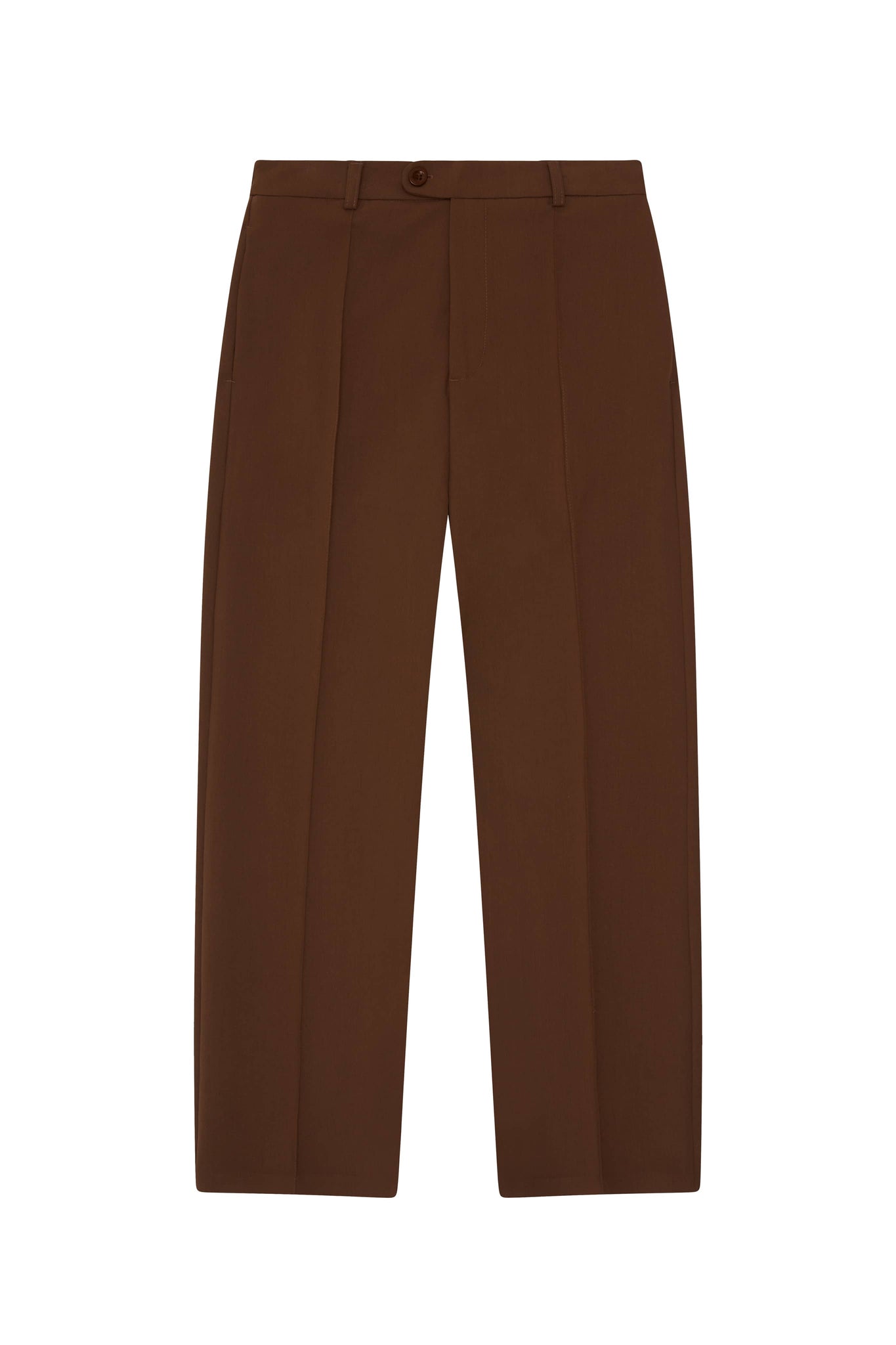 pleated trousers brown