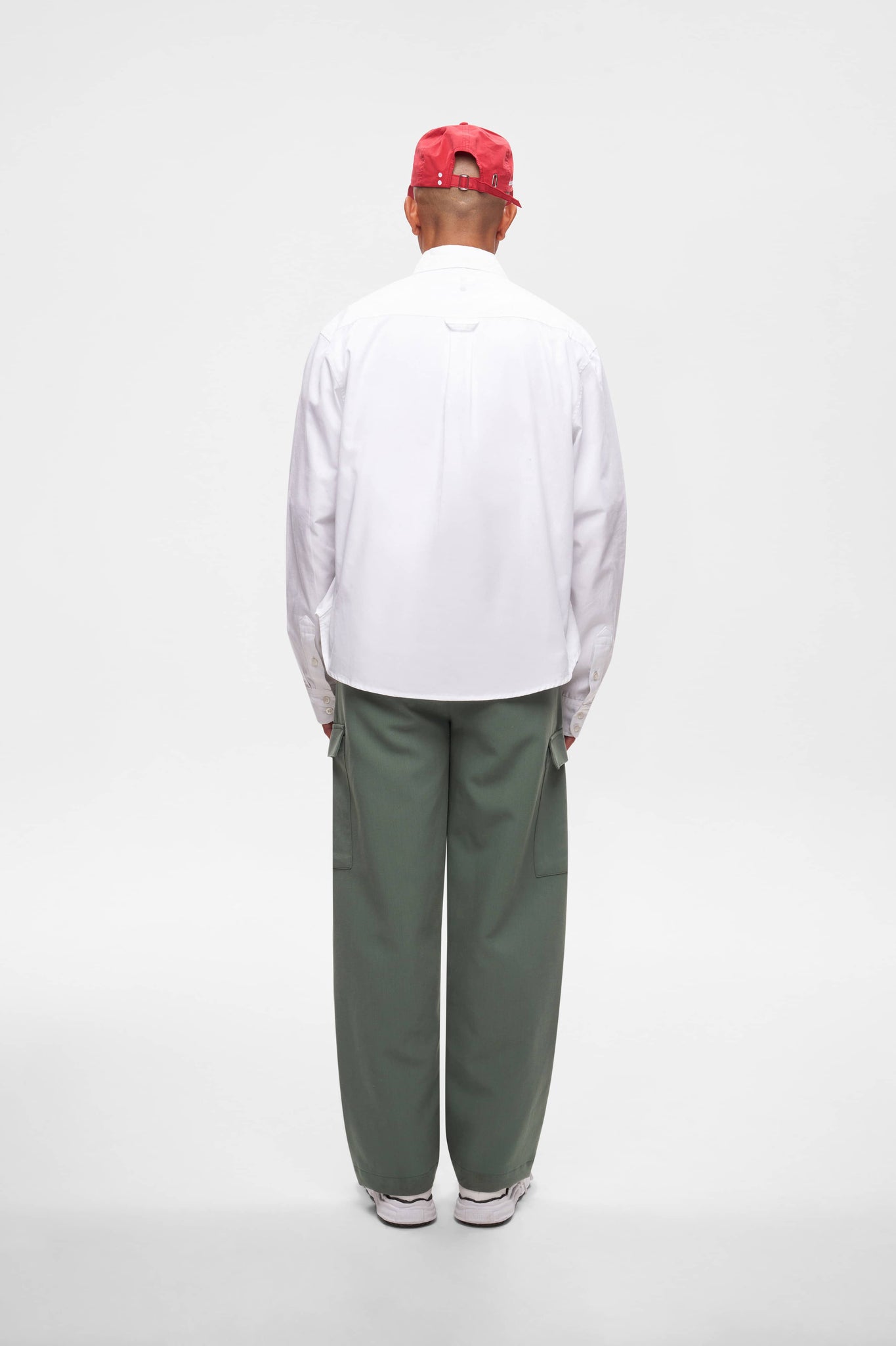 tailored utility trouser sage