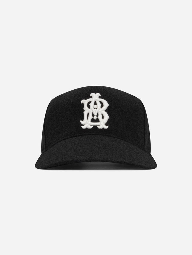 monogram wool cap black/ecru