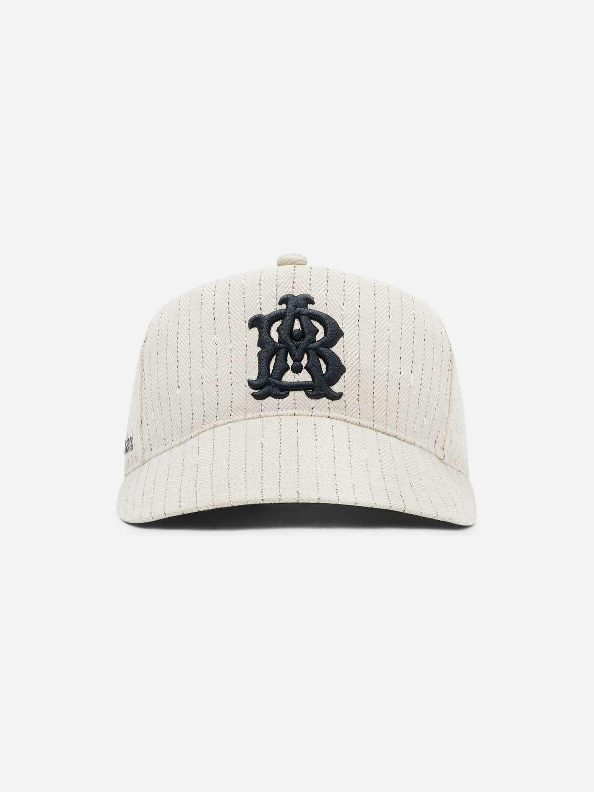 monogram pinstripe cap