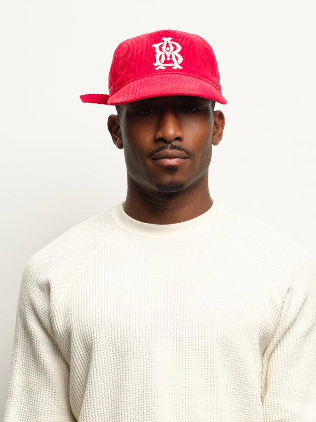 monogram cord cap red