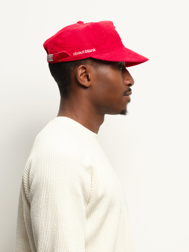 monogram cord cap red