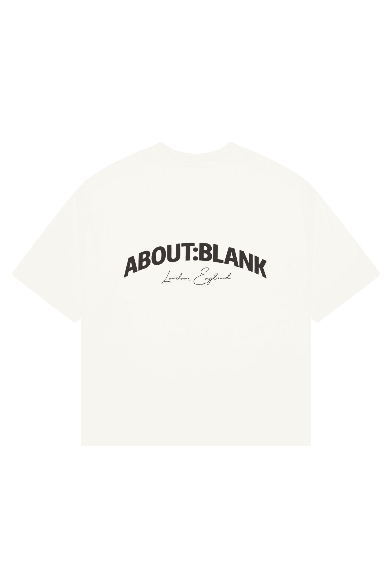 about---blank.comarched logo t-shirt oat/black