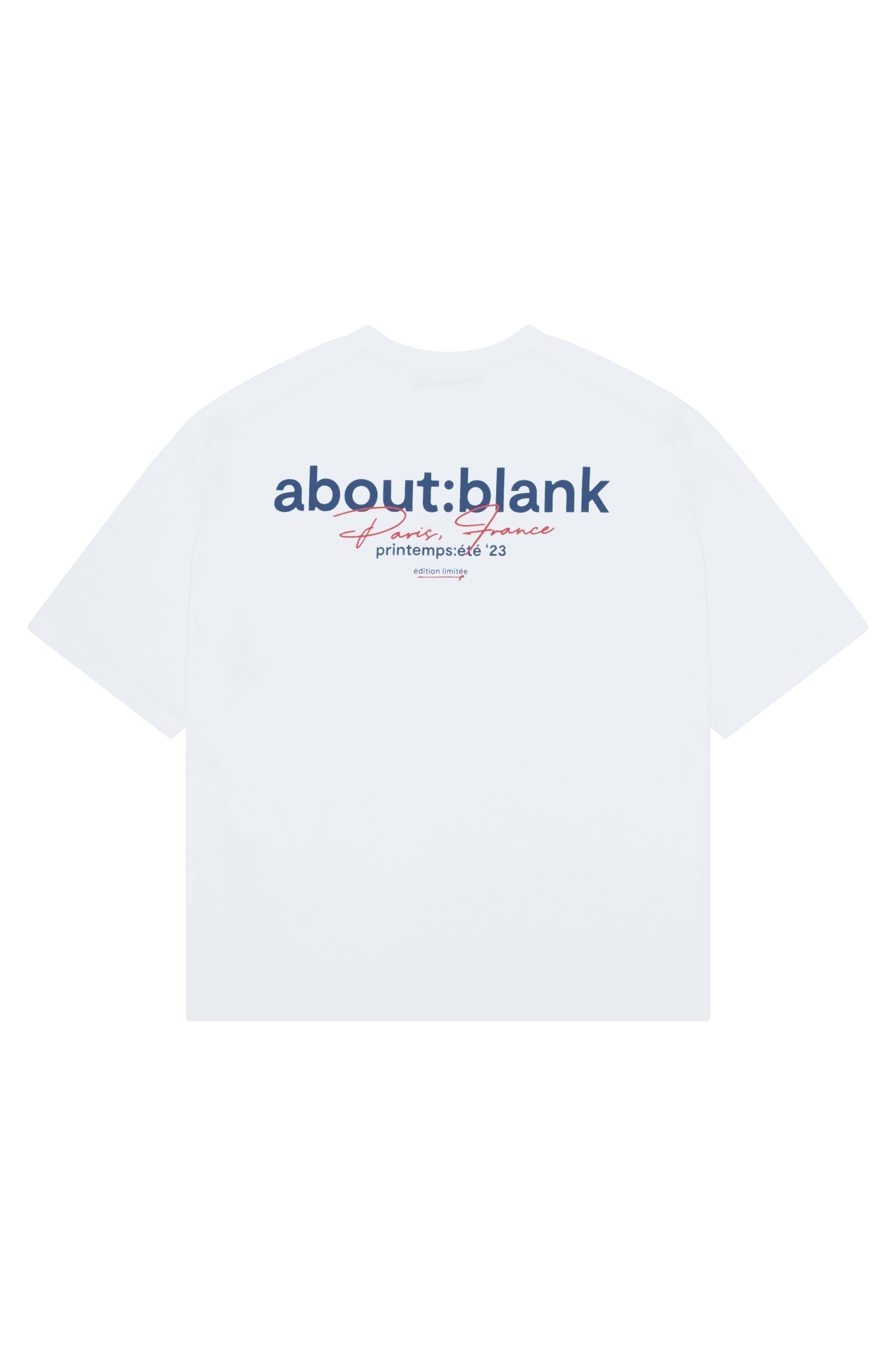 about---blank.combox t-shirt paris white/navy