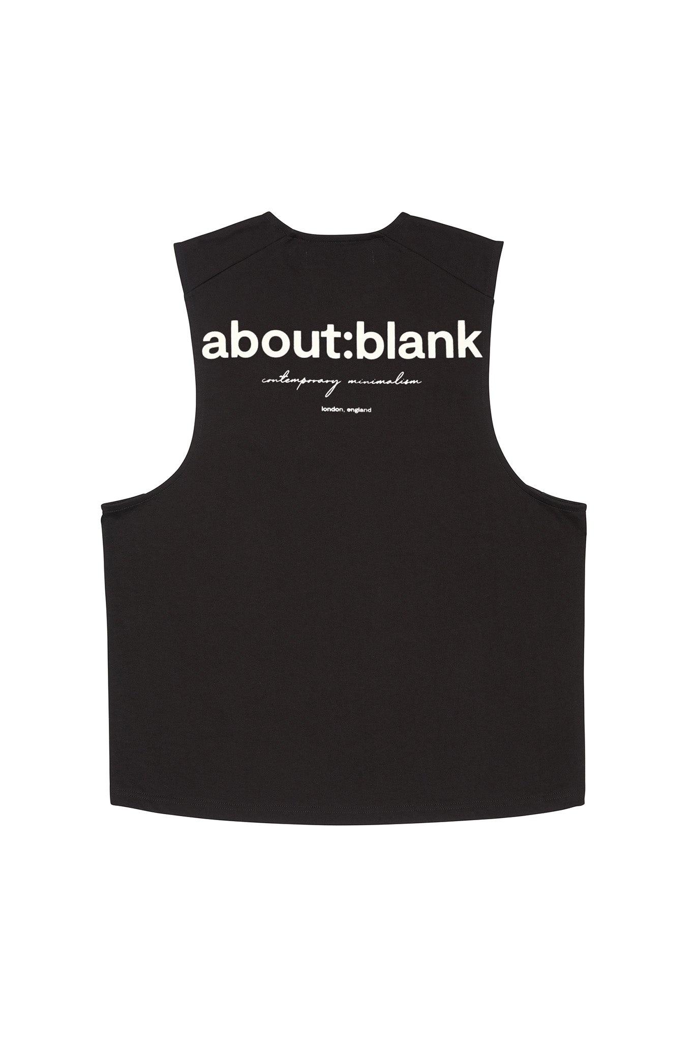 about---blank.combox t-vest black/ecru