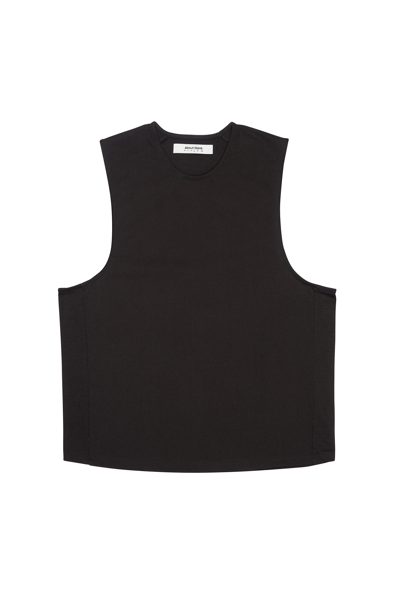 about---blank.combox t-vest black/ecru
