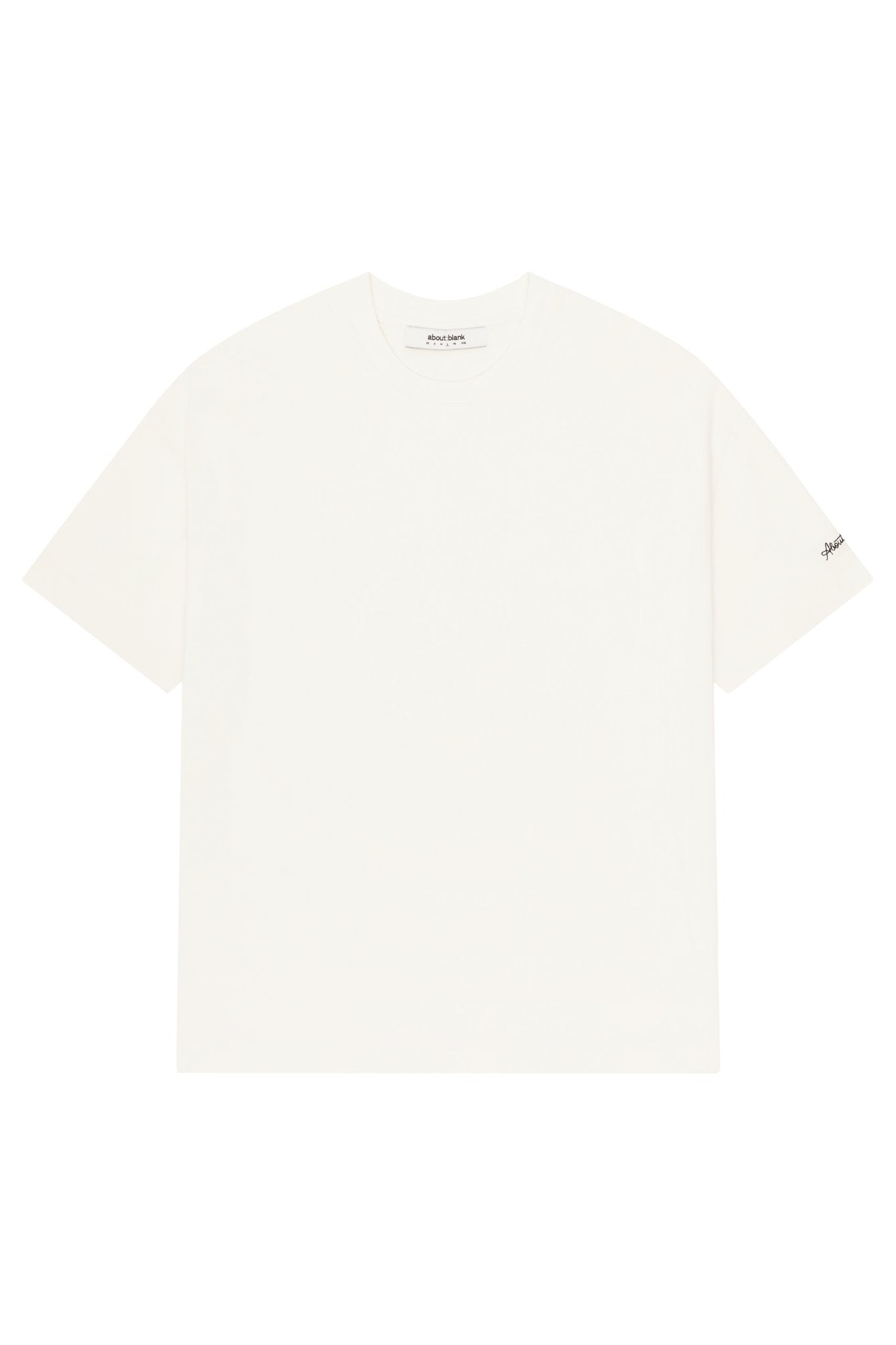 about---blank.comchain stitch t-shirt oat/black